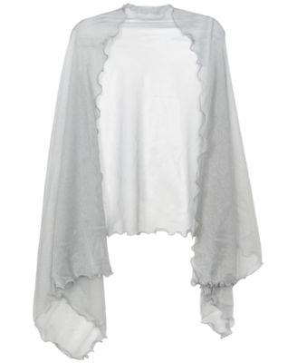 Ruffle-Edge Metallic Evening Wrap, Created for Macy's
