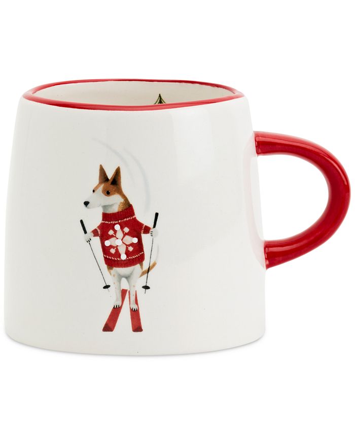 Tabletops Unlimited Furry Christmas Dog Mugs, Set of 4 Macy's