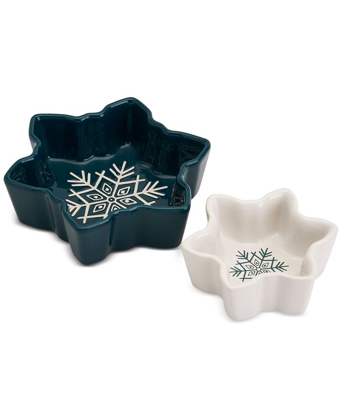 Tabletops Unlimited Winter Forest Figural Bowl, Set of 2 Macy's