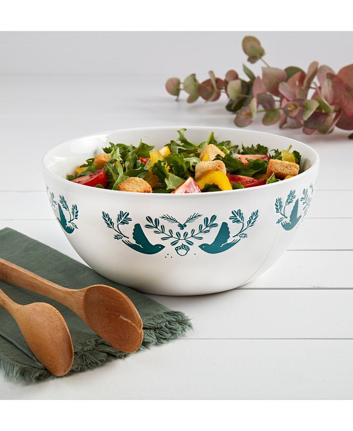 Tabletops Unlimited Winter Forest Small Serve Bowl Macy's