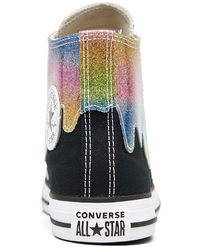Converse Little Girls Chuck Taylor All Star Glitter Drip High Top