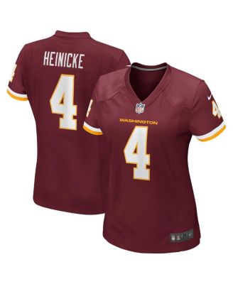 Nike Women's Taylor Heinicke Burgundy Washington Football Team Game Jersey  - Macy's