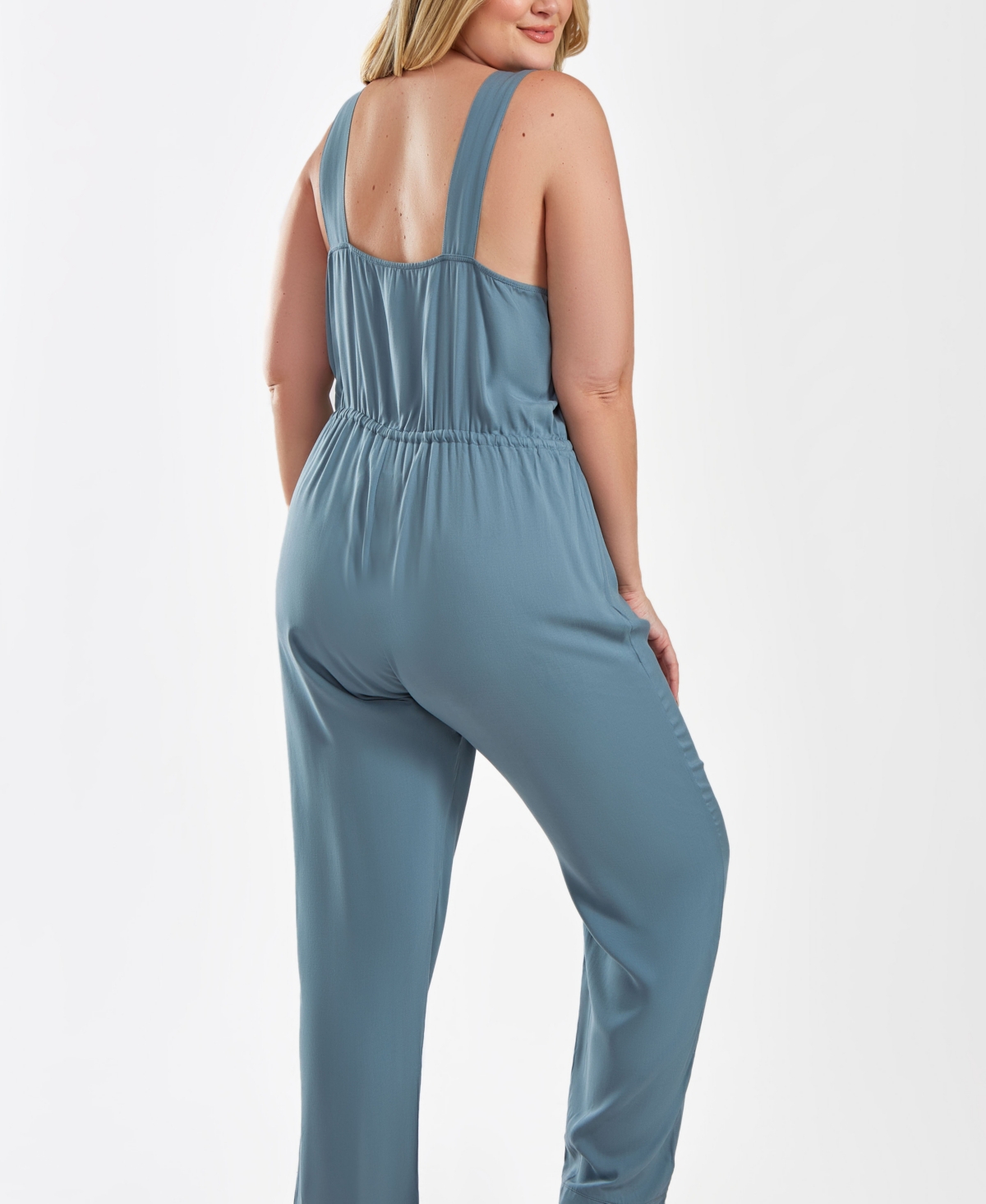 Bree Plus Size Modal Jumper with Looped Self Tie Sash and Inner Ties