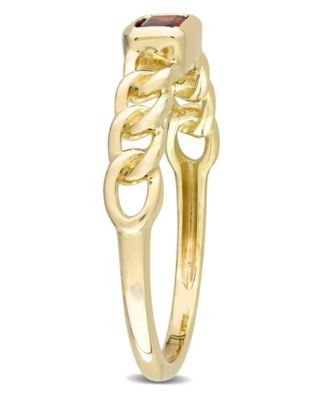 Citrine (1/3 ct. t.w.) Link Ring in 10k Yellow Gold