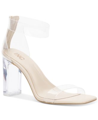 Macys clear shoes on sale