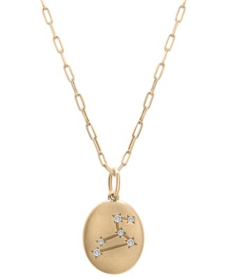 Wrapped Diamond Zodiac Constellation 18 Pendant Necklace 120 ct tw in 10k Yellow Gold Exclusively at Macys - Leo 630$