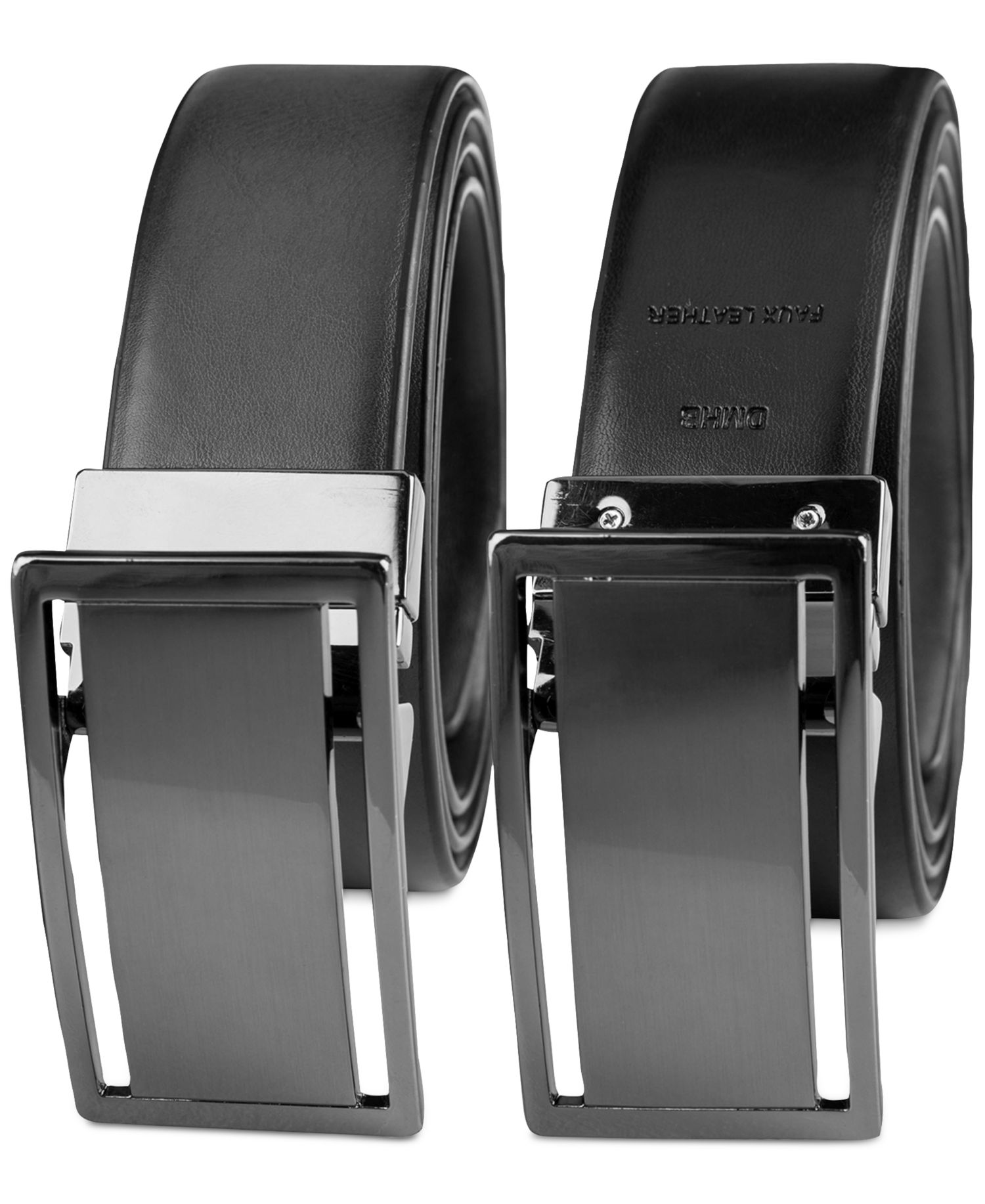 Men's Reversible Cut-Out Plaque Belt