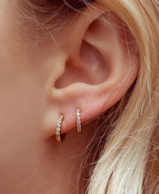 Cubic Mini Hoop Earrings