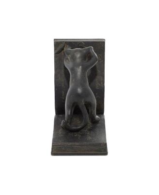Eclectic Cat Bookends, Set of 2