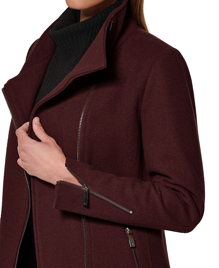 Calvin Klein Women's Asymmetric Zipper Coat & Reviews - Coats & Jackets -  Women - Macy's
