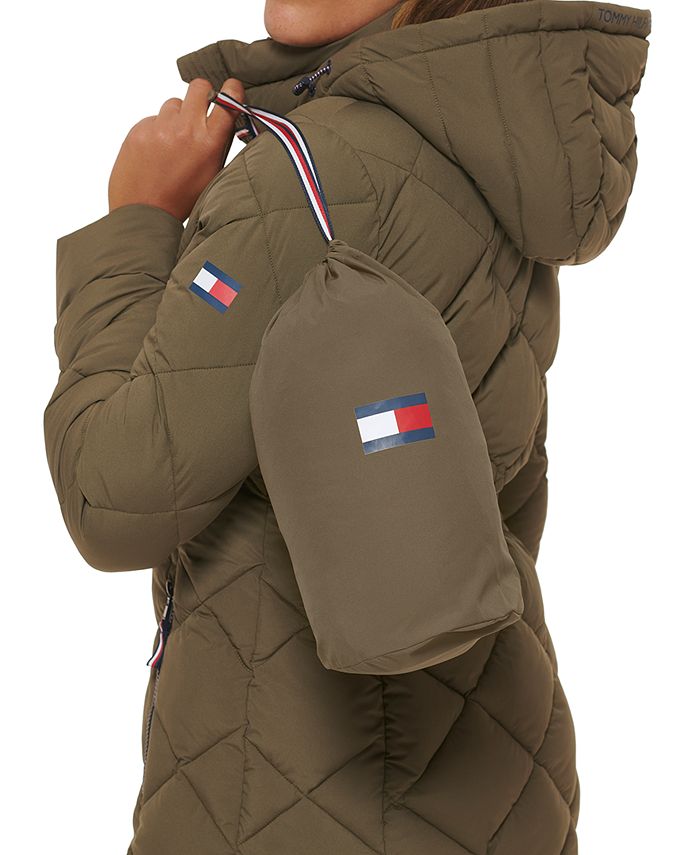 Tommy Hilfiger Women's Hooded Quilted Puffer Coat Macy's