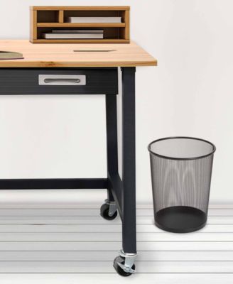 2-Pk. 6-Gallon Round Mesh Trash Can Recycling Bins