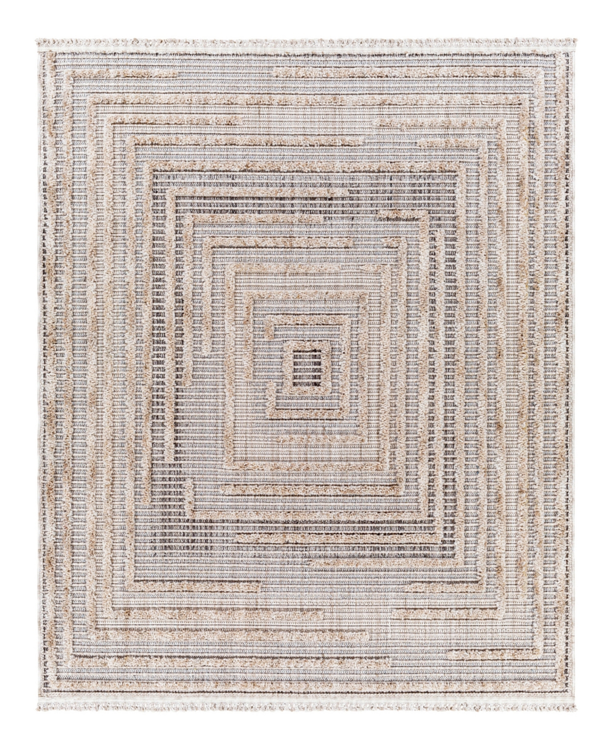 Surya Zaragoza Zrz-2315 6'7in x 9' Area Rug - Gray, Beige