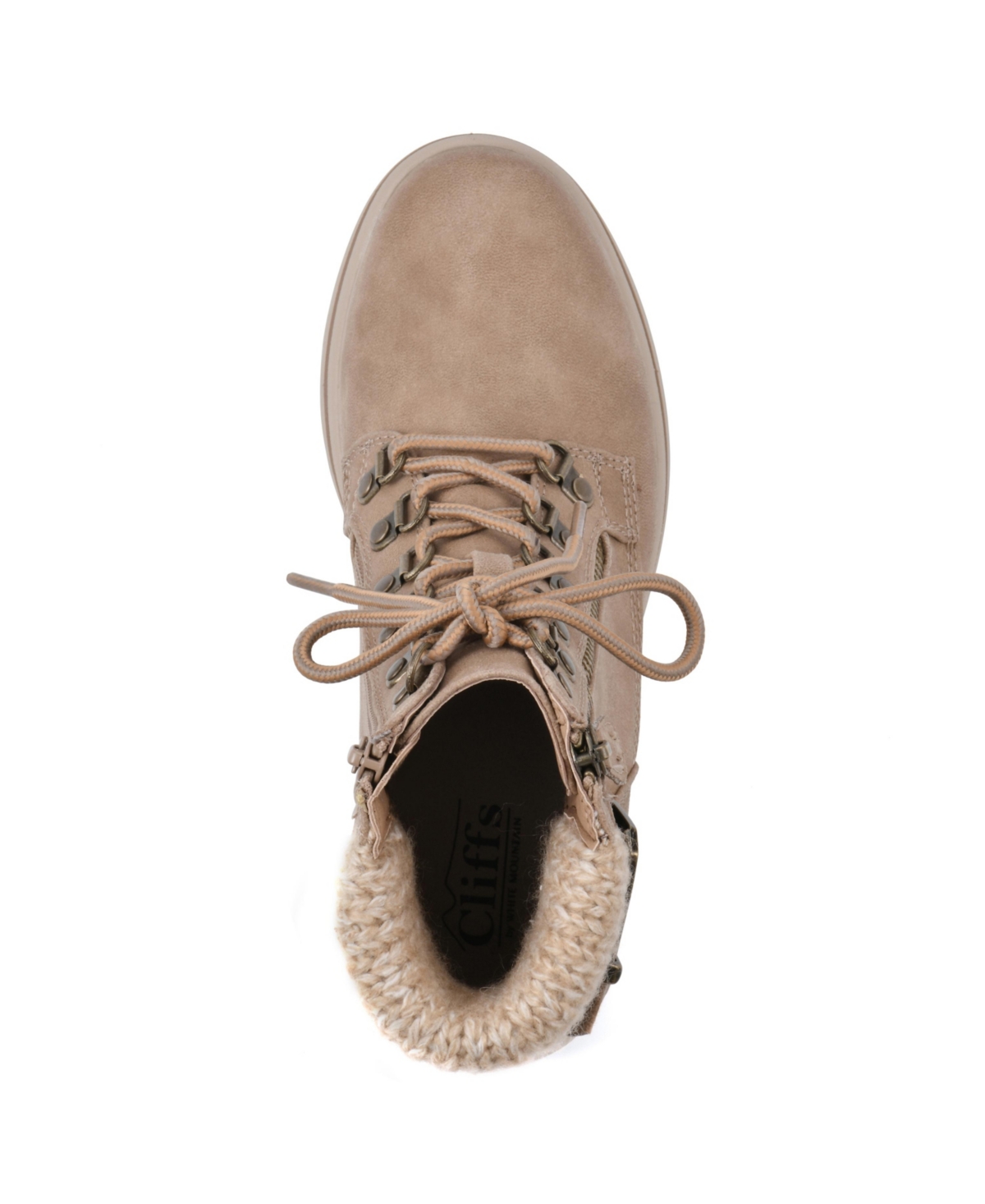 Cliffs By White Mountain Women's Hearty Lace-up Hiker Booties In Brown