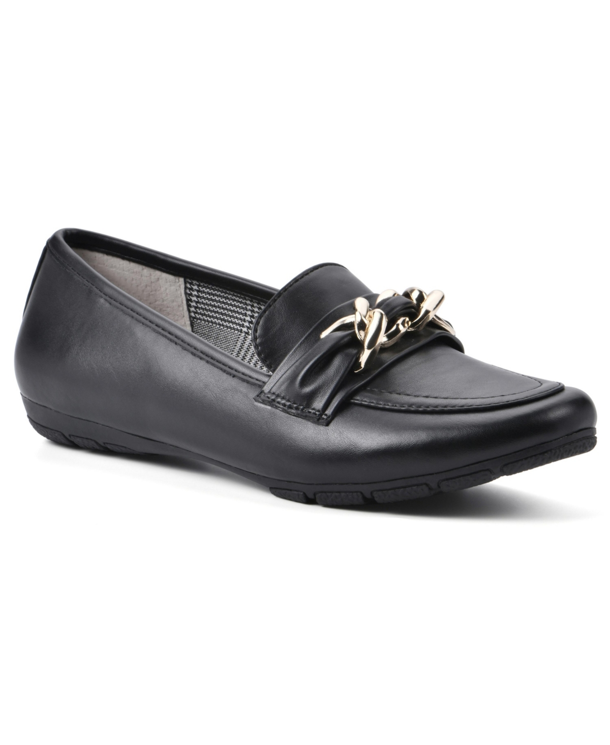 Women's Gainful Loafers - Black Smooth