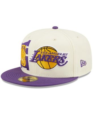 Men s New Era Cream Purple Los Angeles Lakers 2022 NBA Draft 59FIFTY Fitted Hat Macy s