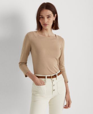 Lauren Ralph Lauren Petite Square Neck Top Macy s