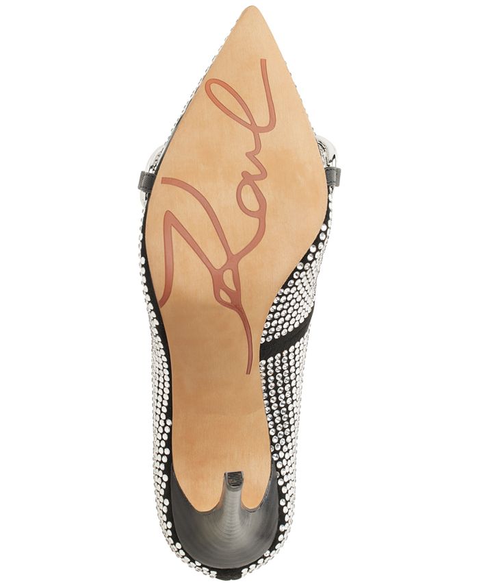 karl lagerfeld rosette pumps