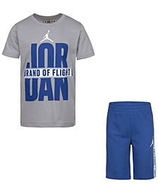 Little Boys Jumpman Brand of Flight T-shirt and Shorts, 2 Piece Set