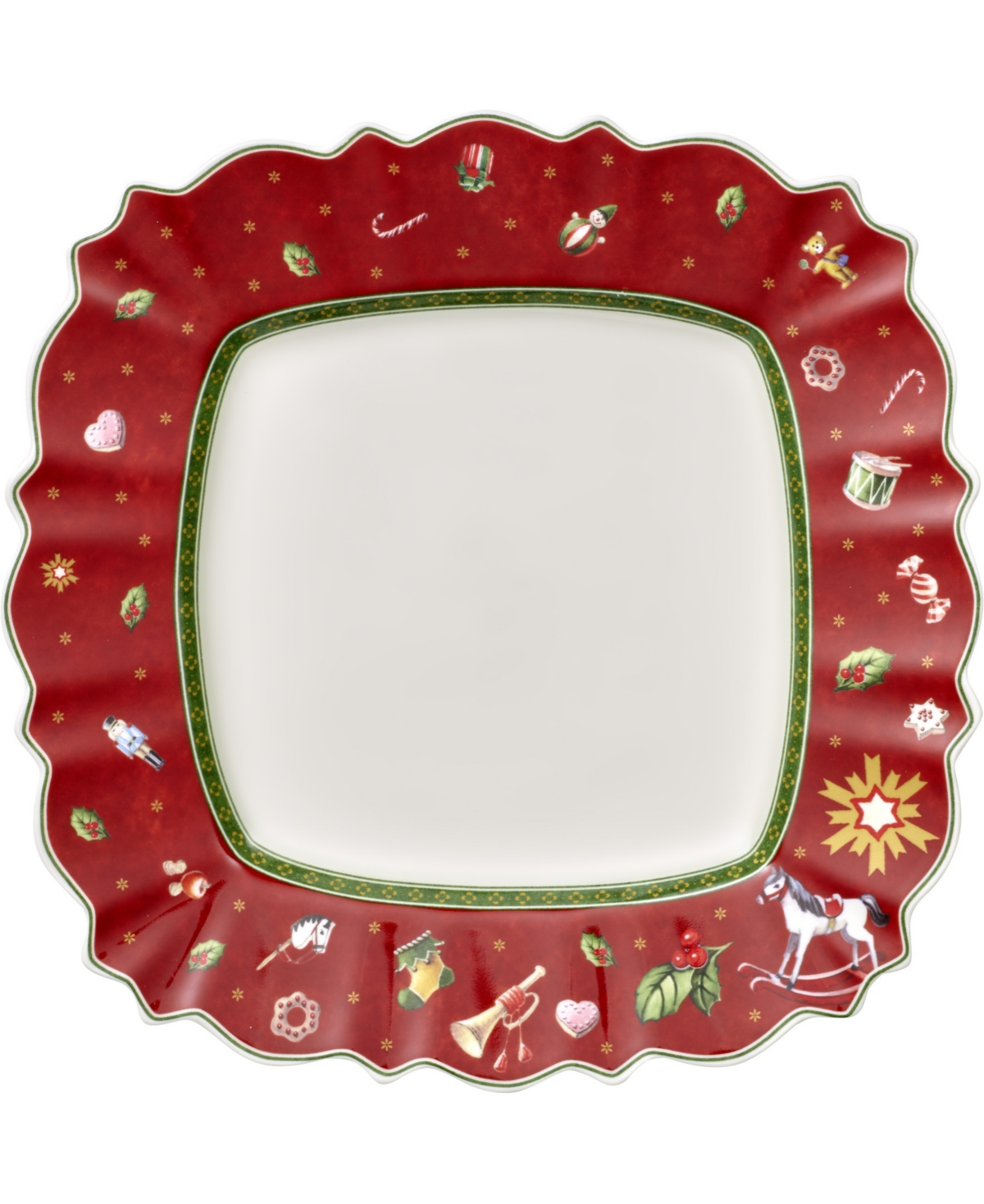 Toy's Delight Square Dinner Plate - Multi