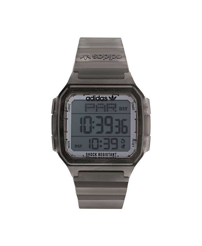 adidas Unisex Gmt Digital Gray Watch - Resin Strap One Gmt 47mm Macy\'s