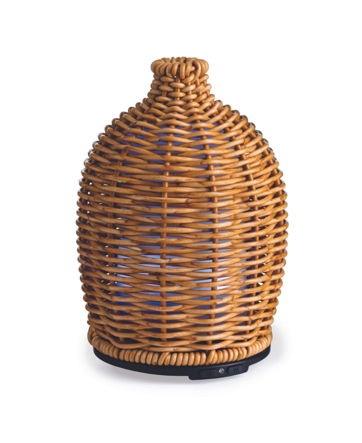 Wicker Vase Ultrasonic Essential Oil Diffuser, Set of 4 - Brown