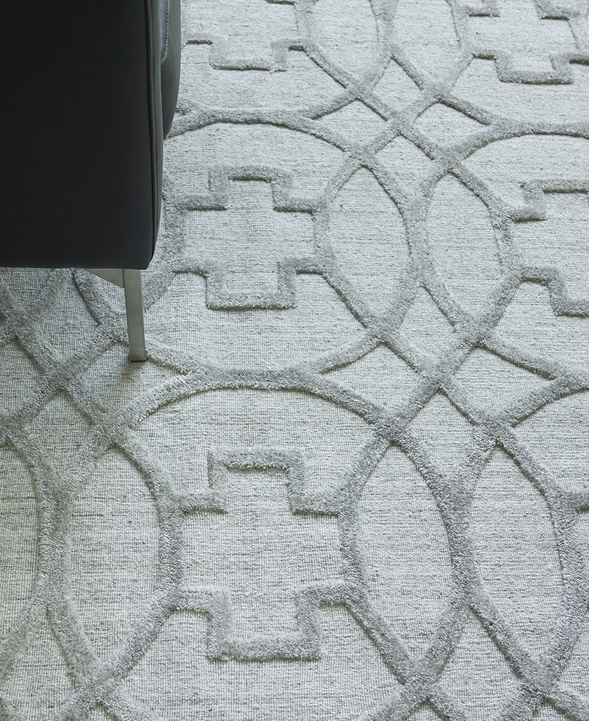 Exquisite Rugs Windsor Er2448 8' X 10' Area Rug In Silver-tone