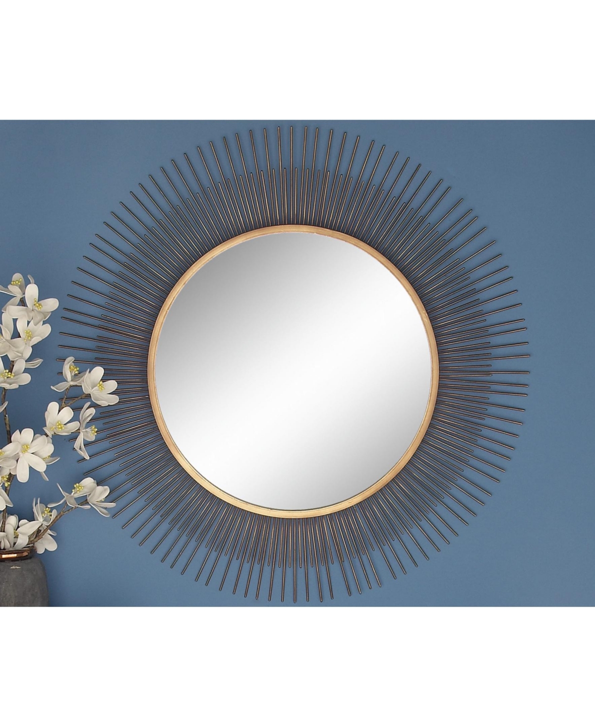 Modern Metal Wall Mirror, 36
