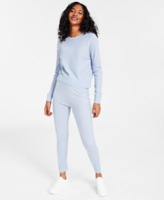 Calvin Klein Jeans Womens Honeycomb Sweatshirt Jogger Pants