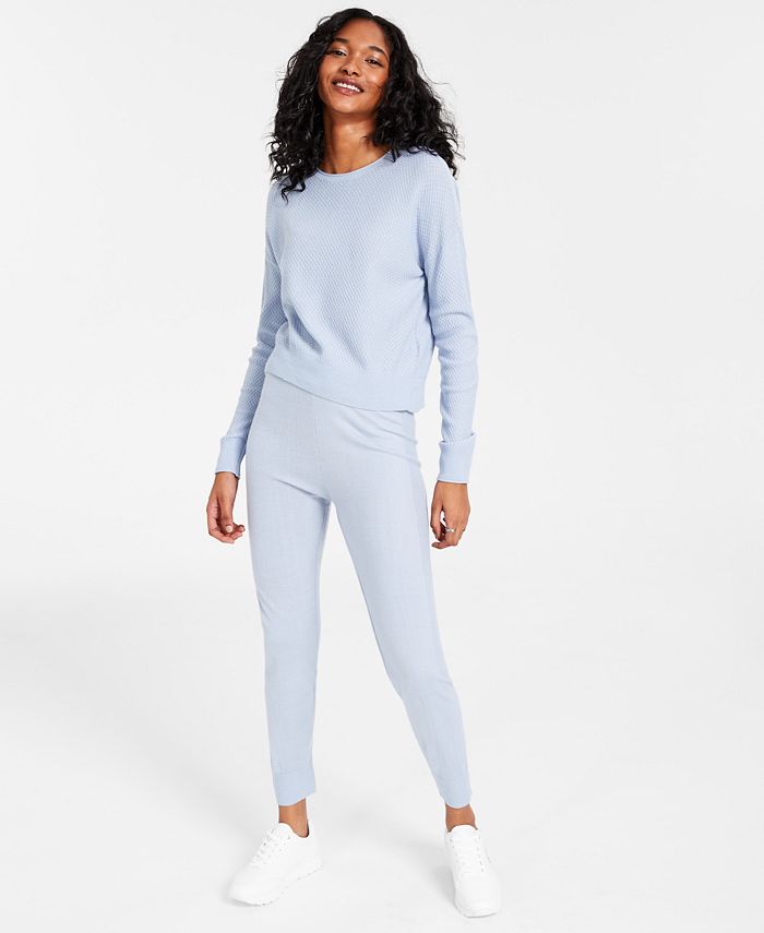 Calvin Klein Jeans Women's Honeycomb Sweatshirt Jogger - Macy's