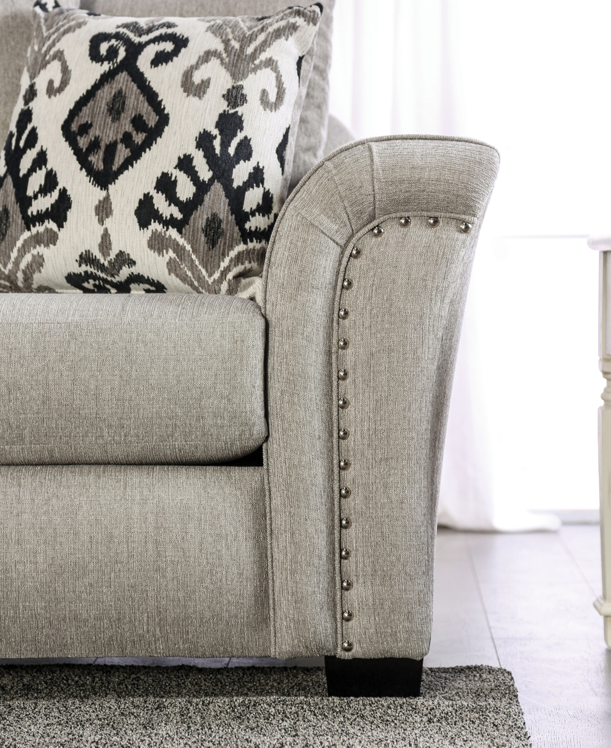 Varney Upholstered Loveseat - Black