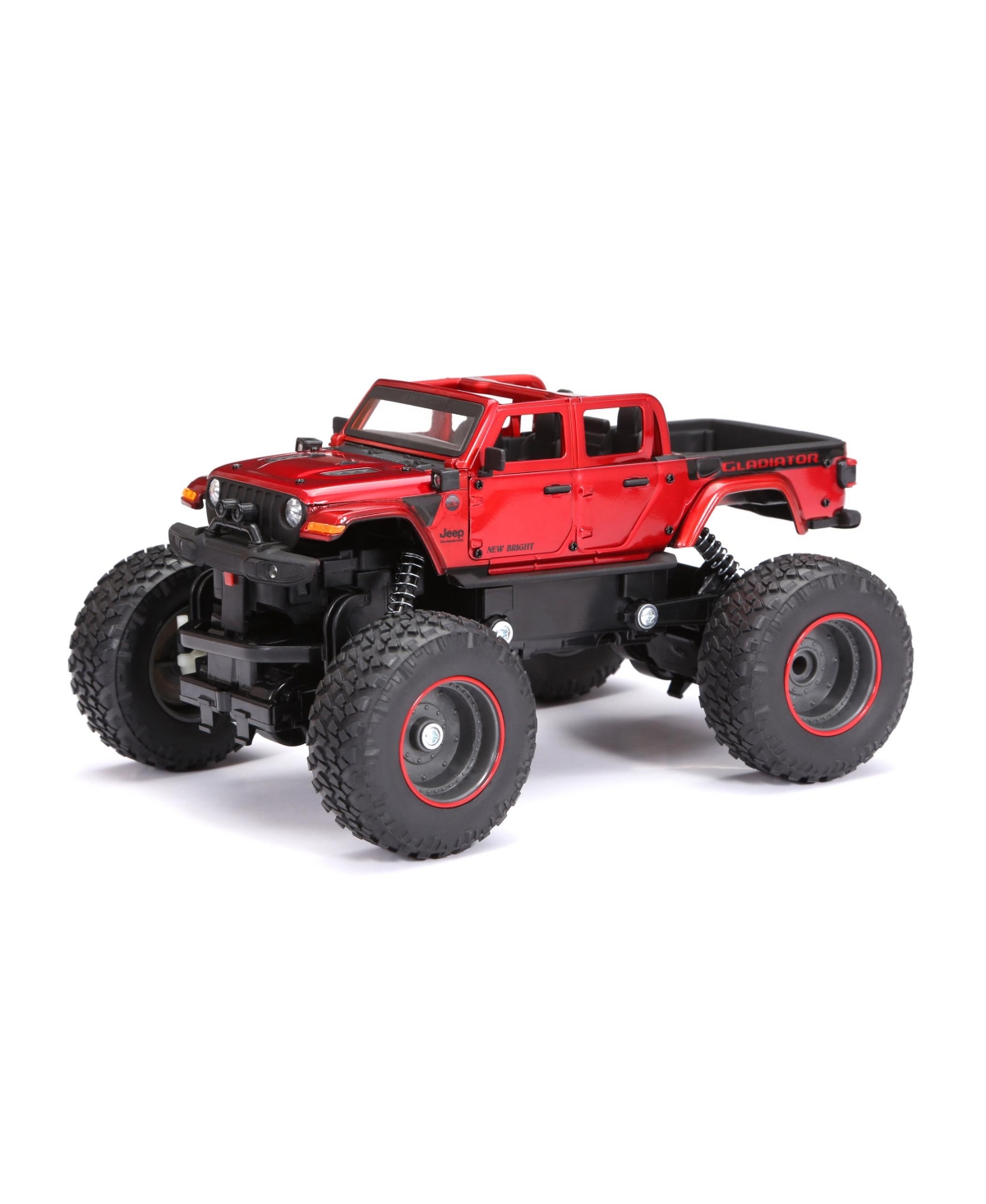 Shop New Bright 1:18 Remote Control Heavy Metal Jeep Gladiator, 4" L X 4" W In Red
