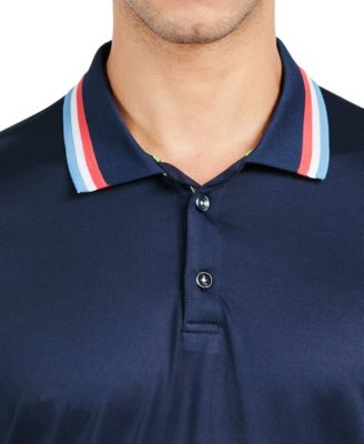 Men's Slim Fit Solid Tipped Performance Polo