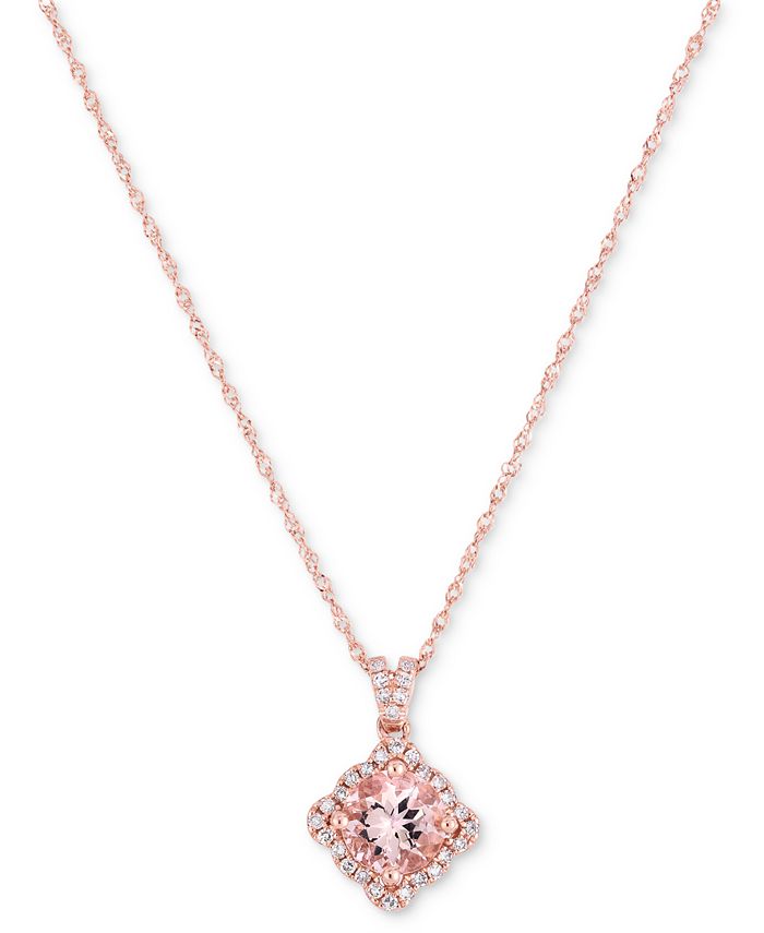 Macy's rose hot sale gold necklace