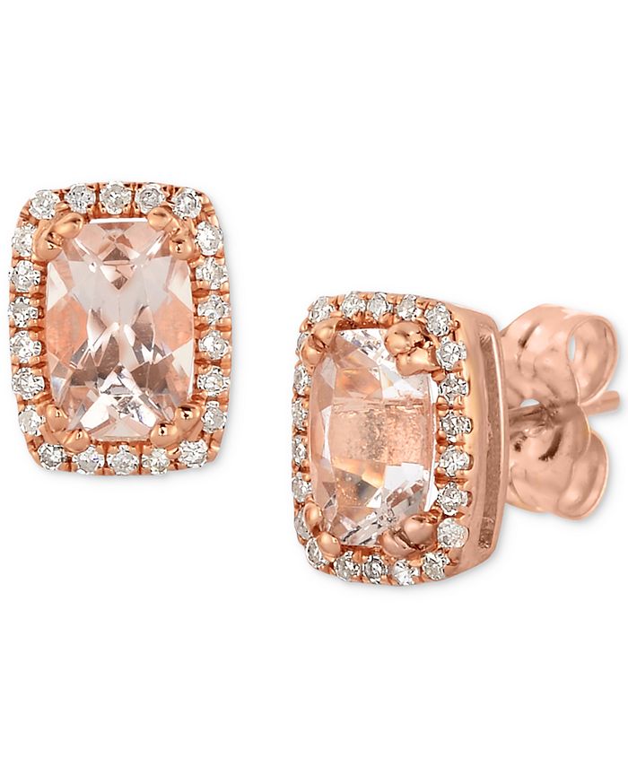 Macy's rose gold stud earrings hotsell