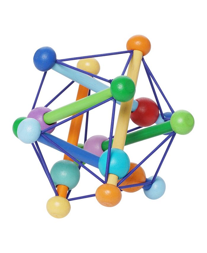Manhattan Toy Company Skwish Color Burst Rattle and Teether Grasping Activity Toy Unboxed Macy