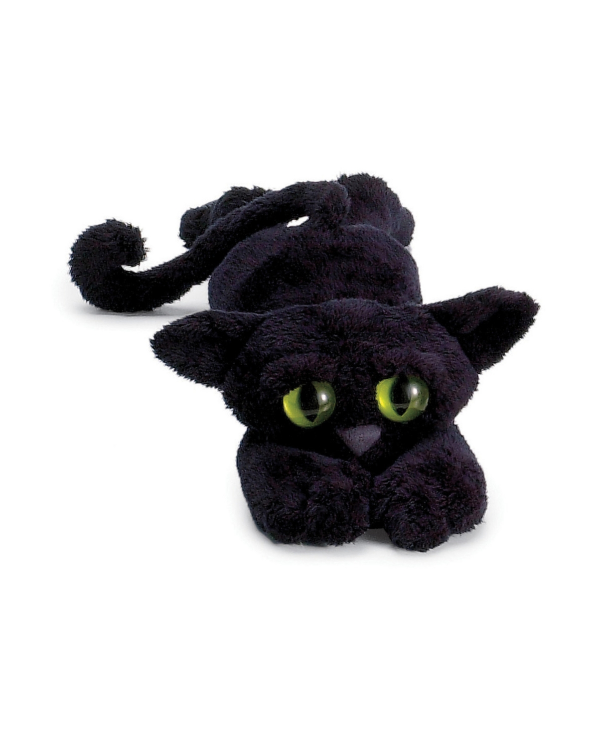 Manhattan Toy Company Kids' Lanky Cats Ziggy Black Cat 14" Plush In Multicolor