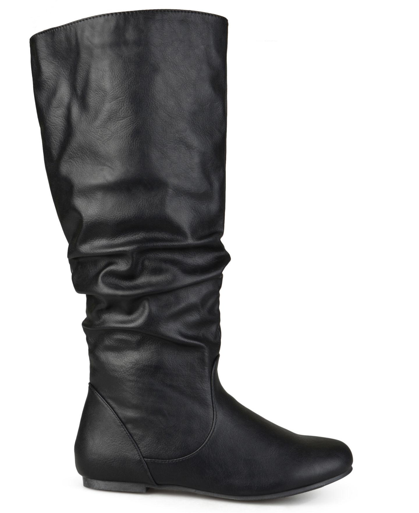 Женские ботинки Journee Collection Jayne Slouchy Knee High Boots, Regular, Wide Calf, & Extra Wide Calf, цвет: Чёрный — фото 2