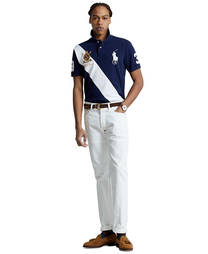 Men Polo Ralph Lauren BIG PONY Mesh Polo Shirt - S M - CLASSIC FIT