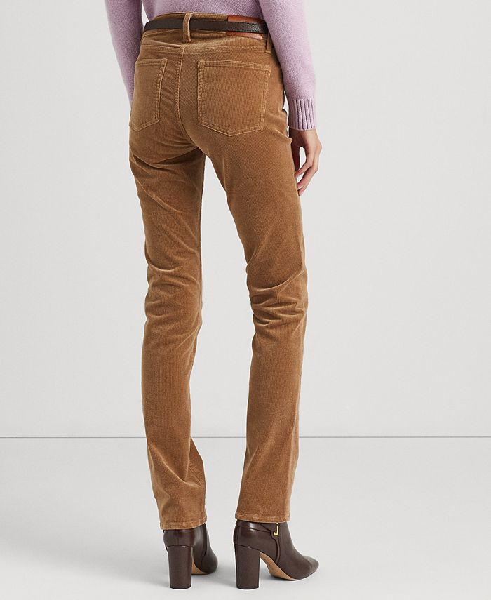 Lauren Ralph Lauren Corduroy MidRise Straight Pants Macy's