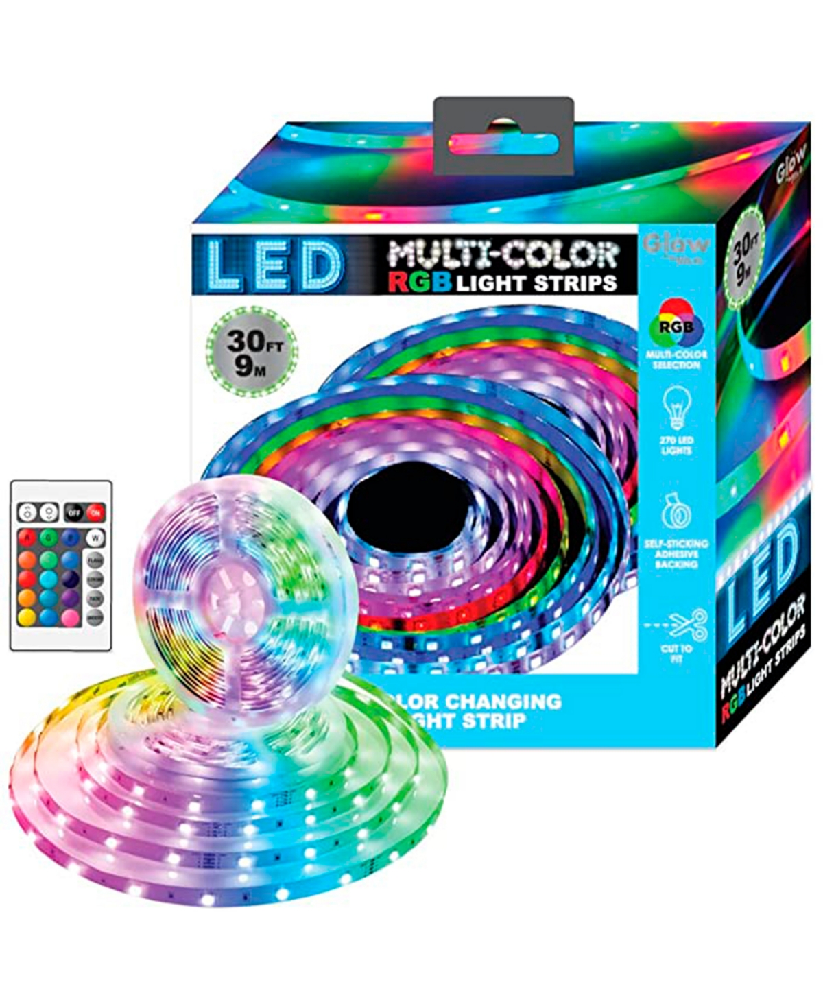 Gabba Goods Color Led With Remote, 30' In Multi-rgb
