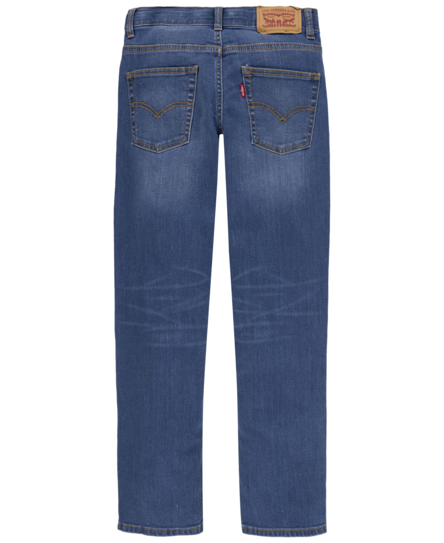 Детские джинсы Levi's 514 прямого кроя из стретча, 8-20, цвет: Синий каменный — фото 11