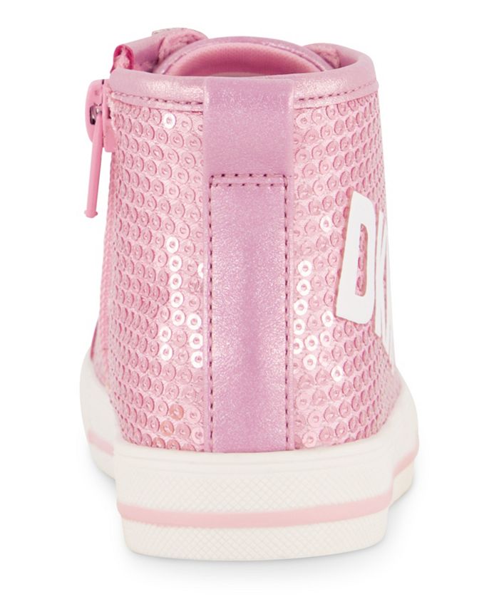 DKNY Toddler Girls Sequin High Top Sneakers Macy's