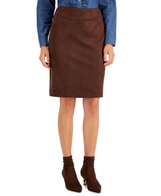 macy's brown skirt