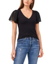 PACT Women's Black Relaxed Slub Boatneck Top XS