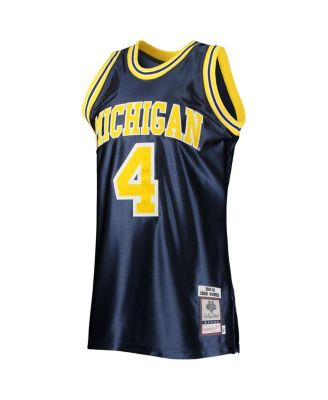 Men's Chris Webber Navy Michigan Wolverines 1991-92 Authentic Throwback College Jersey