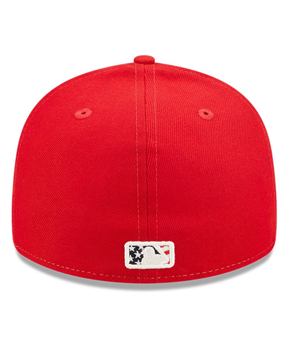 NEW ERA MEN'S NEW ERA RED MIAMI MARLINS 2022 4TH OF JULY LOW PROFILE 59FIFTY FITTED HAT 