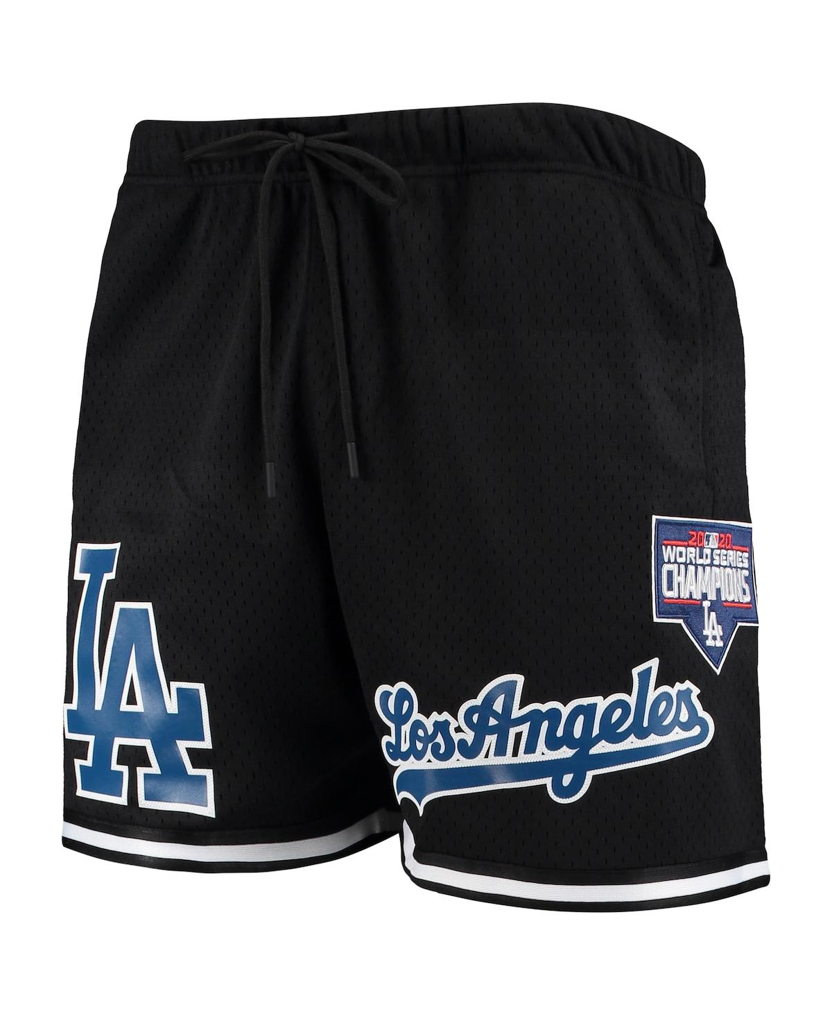 PRO STANDARD MEN'S PRO STANDARD BLACK LOS ANGELES DODGERS 2020 WORLD SERIES MESH SHORTS 