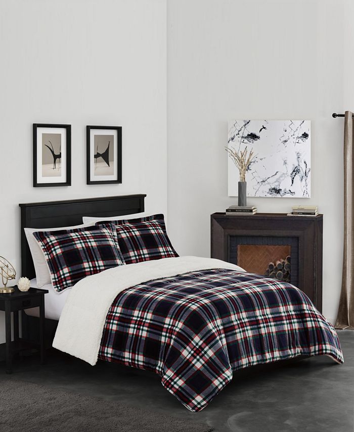 London Fog Benji Plaid 2 Piece Comforter Set, Twin/Twin XL Macy's