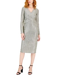 Women&apos;s Crossover-Bodice Dress&comma; Created for Macy&apos;s